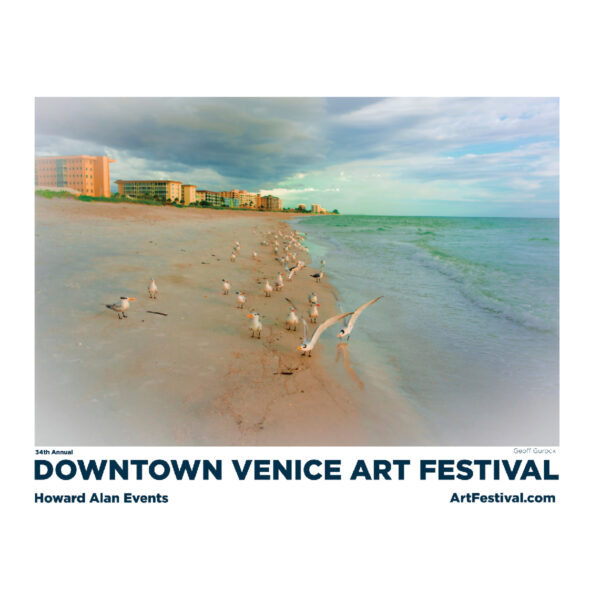 Product image for 34th Annual Venice Art Fest Poster by Geoff Gurock, 2022