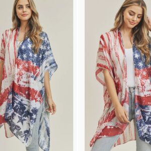 Product image for Vintage American Flag Kimono