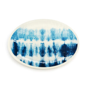 Product image for Coastal Shibori Oval Platter