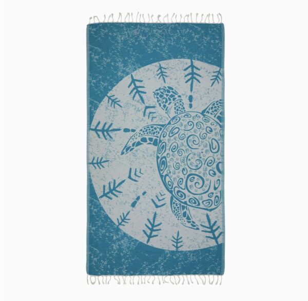 Product image for Cotton Beach/Pool Towel : TQ Turtle Round