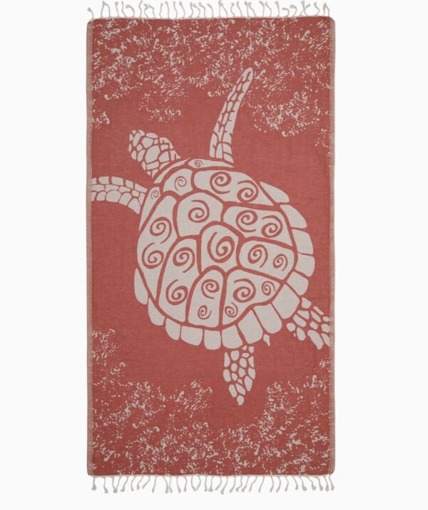 Product image for Cotton Beach/Pool Towel : Coral Turtle