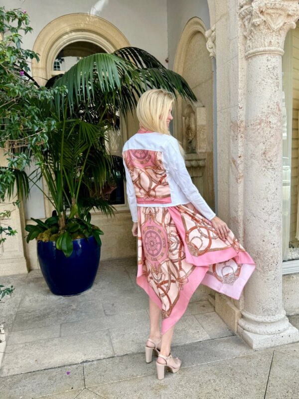 Product image for Silk Scarf Dress – Pink Stirrup