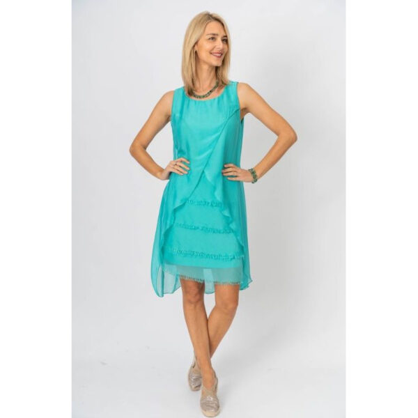 Product image for Sleeveless Layered Silk Dress