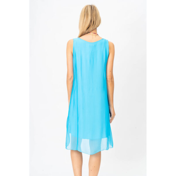 Product image for Sleeveless Layered Silk Dress