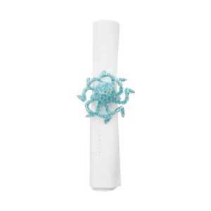 Product image for Beaded Octopus Napkin Ring (s/4)