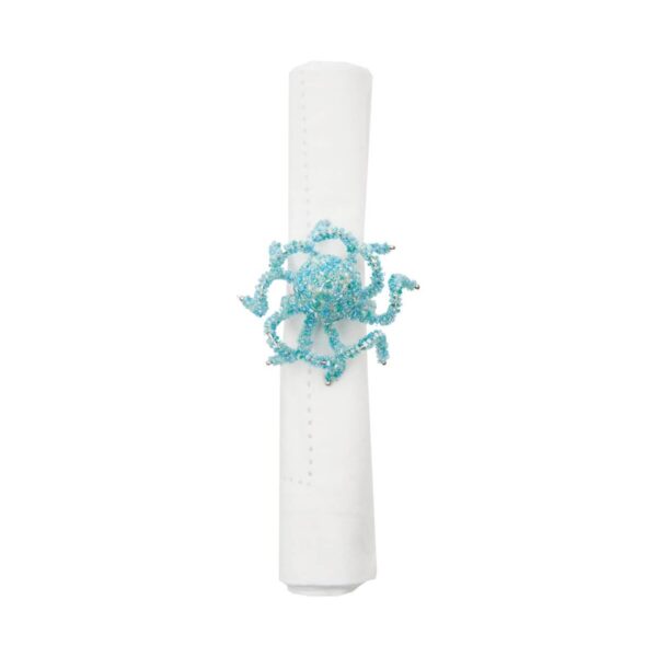 Product image for Beaded Octopus Napkin Ring (s/4)