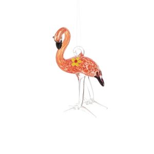 Product image for Flamingo Glass Ornament