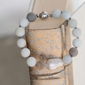 Product image for Stone & Baroque Pearl Bracelet